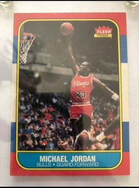 1986-87 Fleer - Michael Jordan #57 (RC) Ungraded